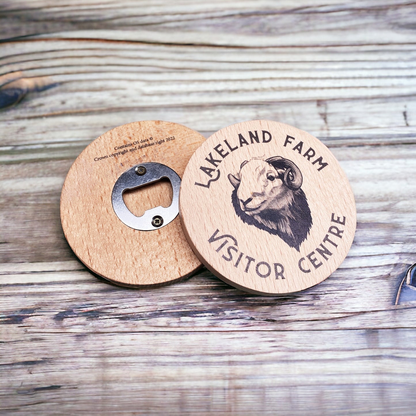 Wooden Coaster Bottle Opener