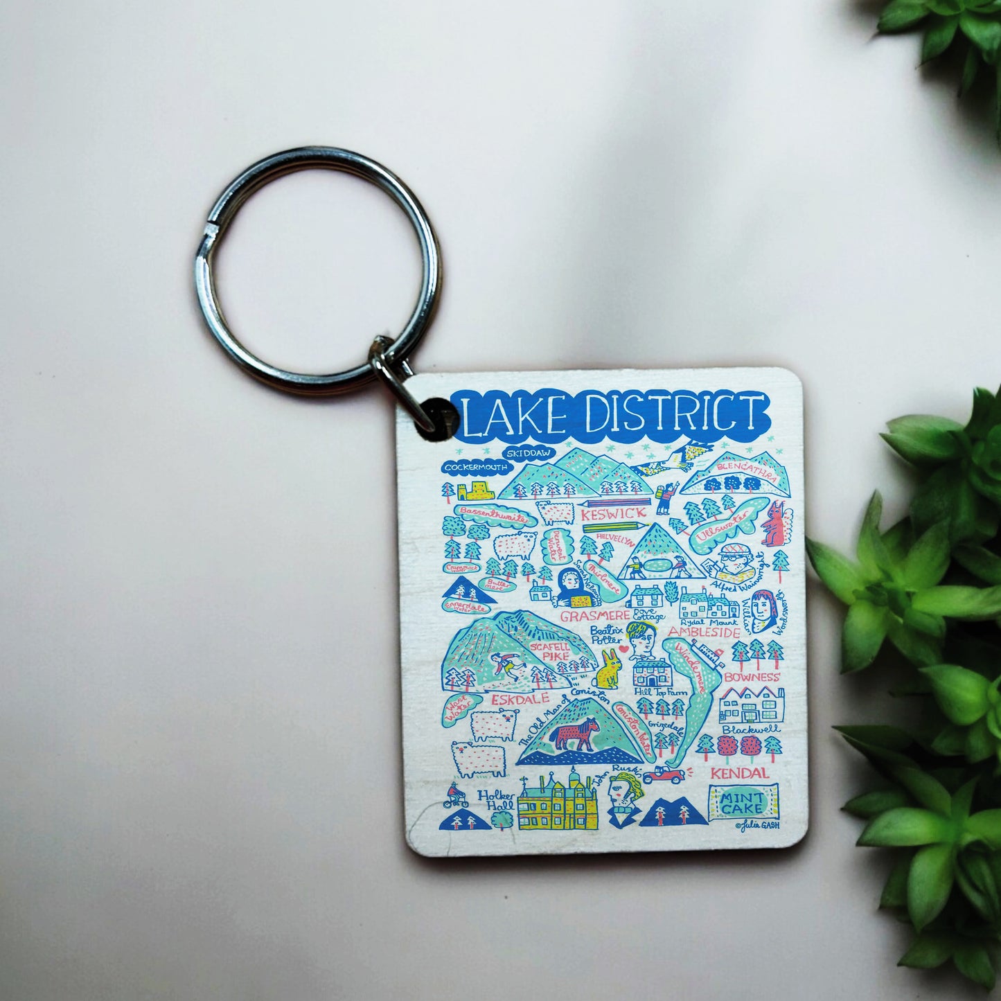 Julia Gash - Wooden Keyring