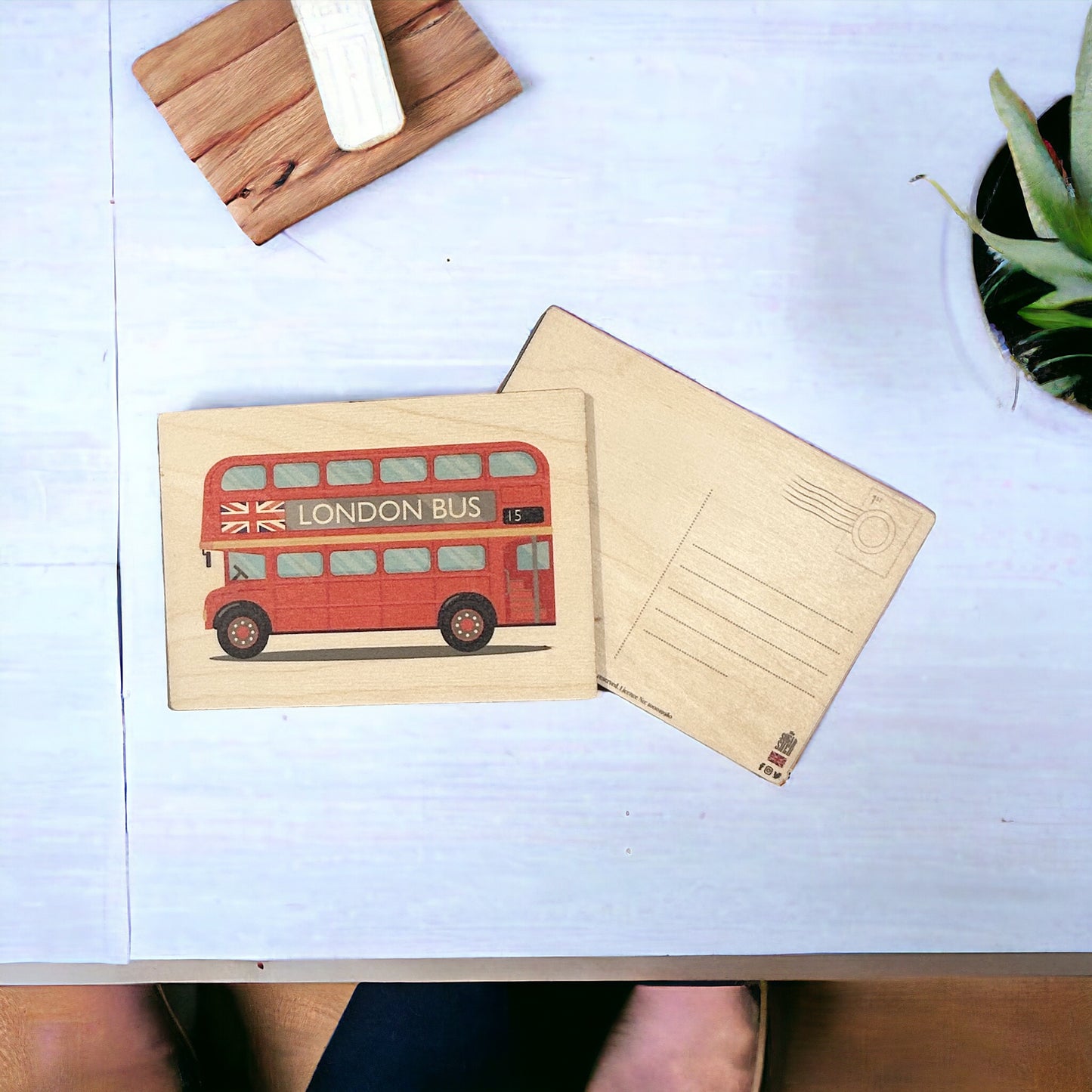 Wooden London Postcards