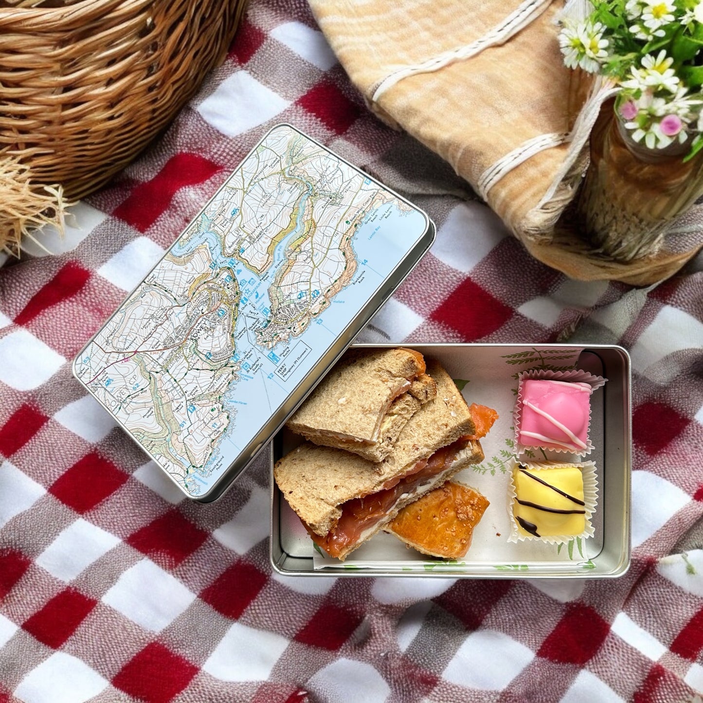 Rectangle storage tins