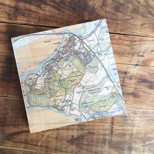 Wooden Map Coaster