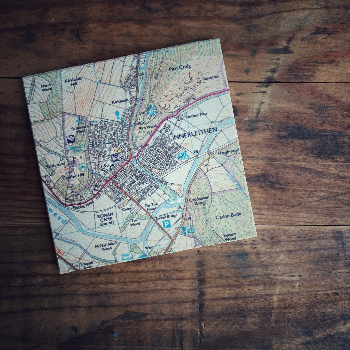 Wooden Map Coaster