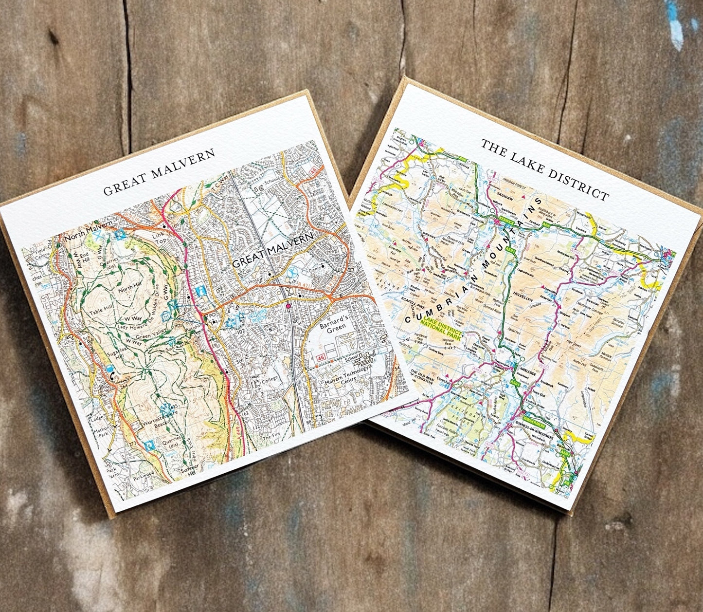 Bespoke Map Greetings Card