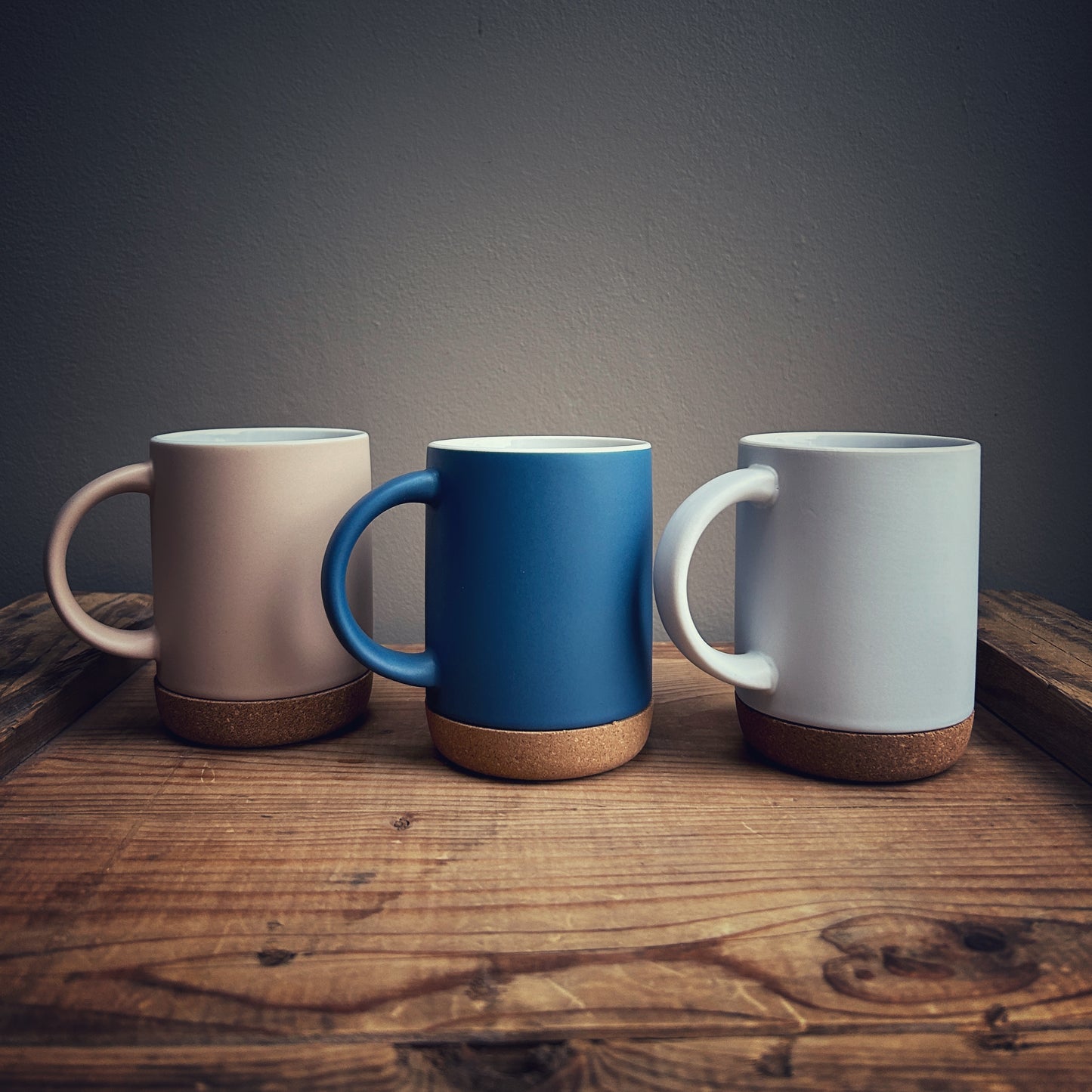 Cork Bottom Ceramic Mugs