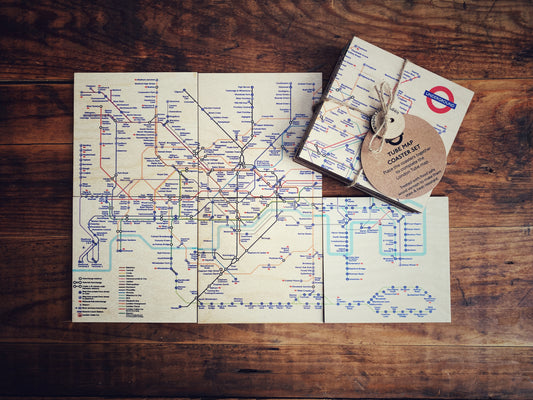 London Underground Map Coaster Set - Transport for London