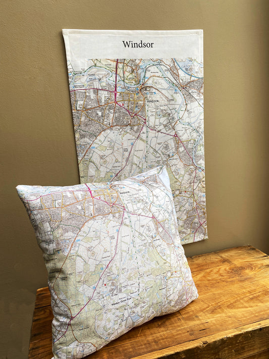 Bespoke Map Cushion