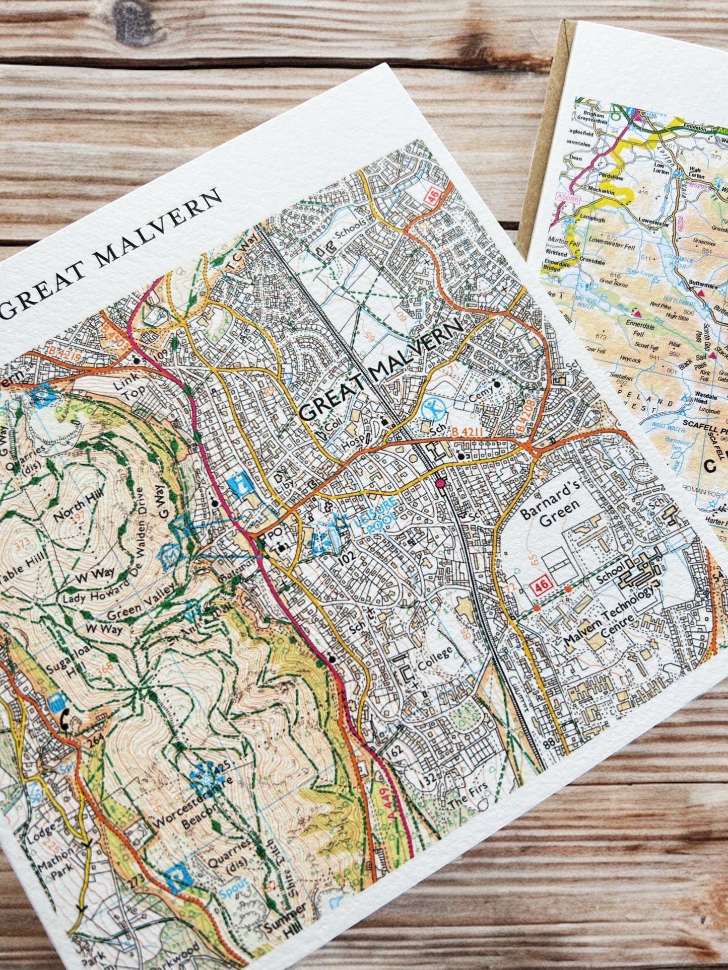 Bespoke Map Greetings Card