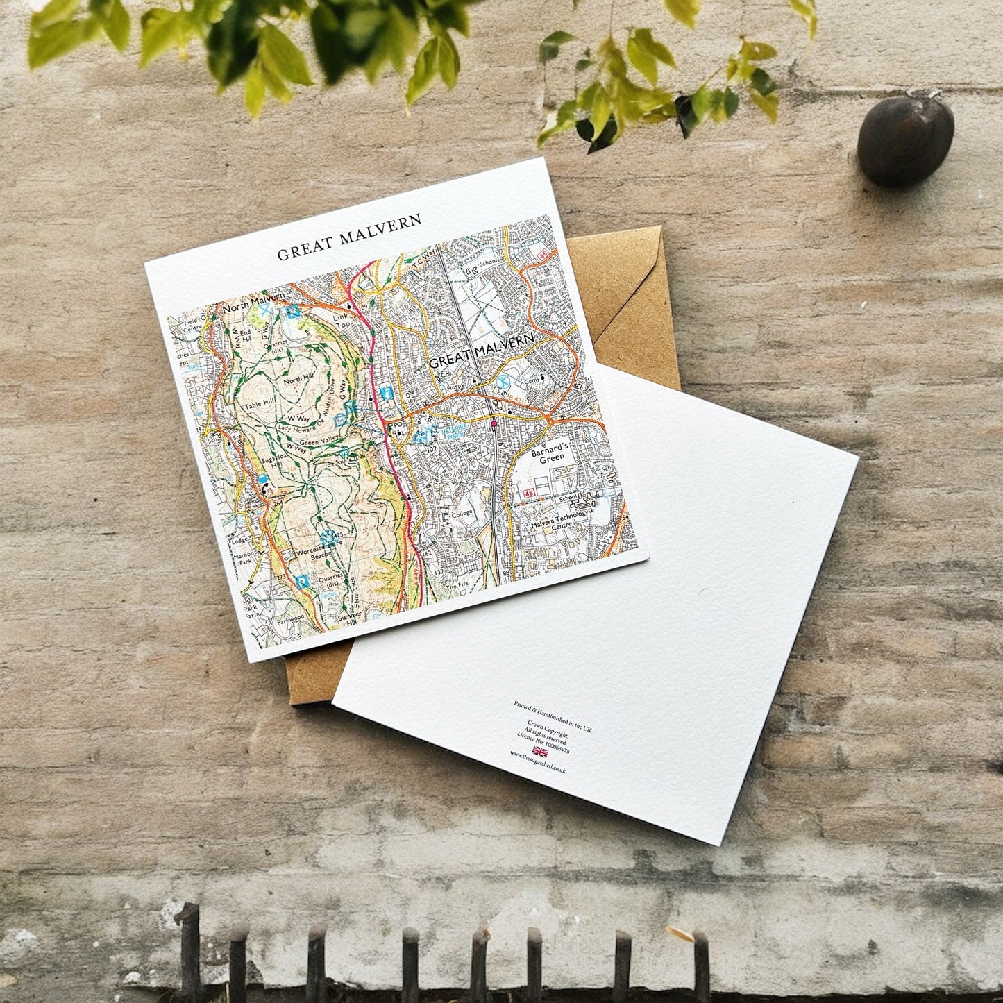 Bespoke Map Greetings Card