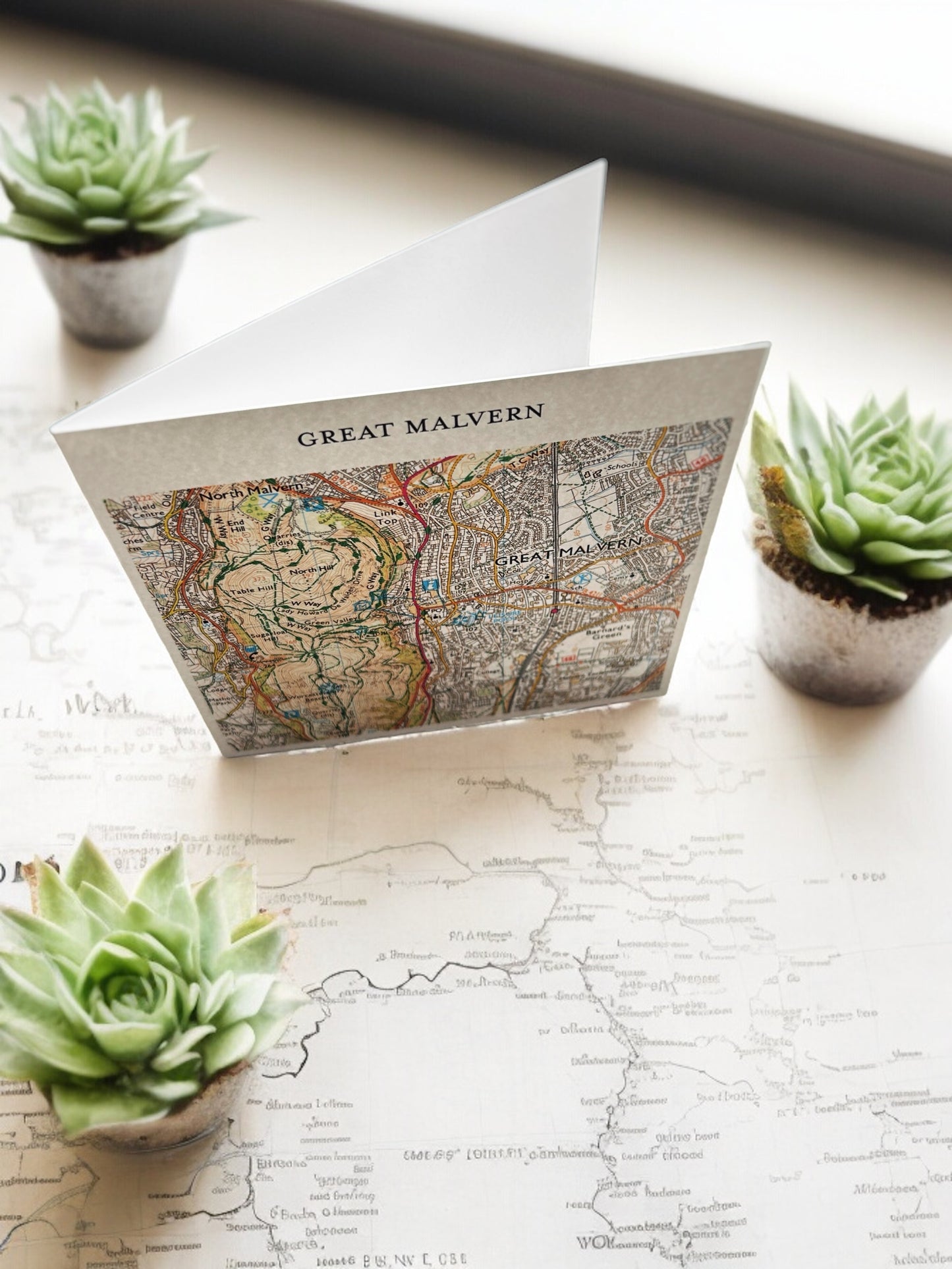 Bespoke Map Greetings Card