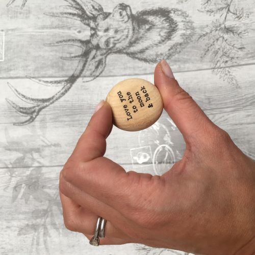 Wooden Keepsake Pebble